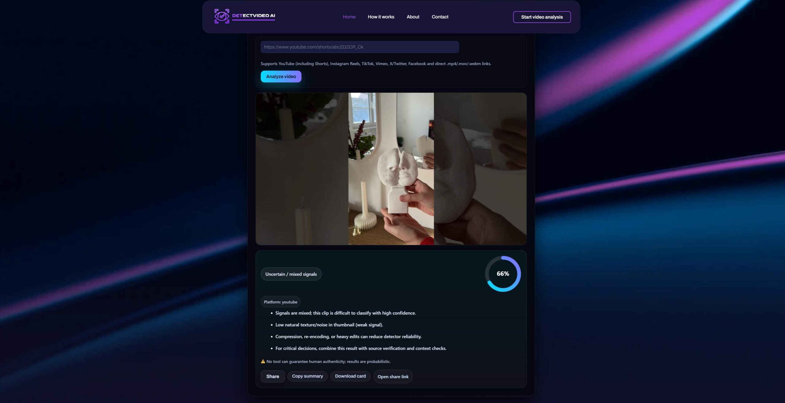 AI video detection - After